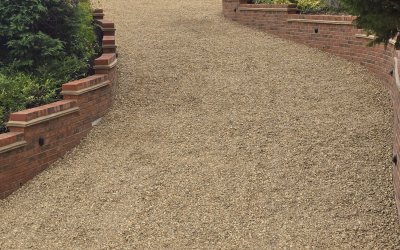 Gravel Driveway, Brick Retaining Walls & Garden Landscaping in Saffron Walden, Essex | The Full Works